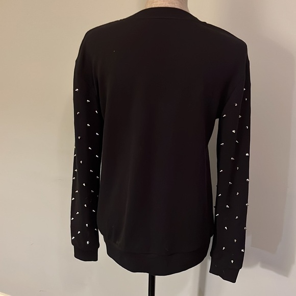 Forever 21 Studded Moon Sweater w/studs on sleeves.  Size small great condition - Picture 4 of 7